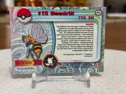 2000 Topps Chrome Pokemon Series 1 #15 BEEDRILL - Image 2