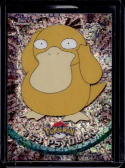 2000 Topps Chrome Pokemon Psyduck Sparkle #54 - Image 1