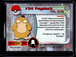 2000 Topps Chrome Pokemon Psyduck Sparkle #54 - Image 2