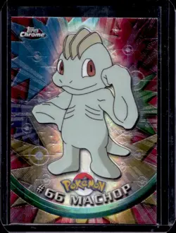 2000 Topps Chrome Pokemon Machop #66 - Image 1