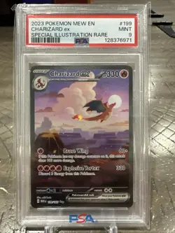 Pokemon TCG Charizard EX Scarlet & Violet 151 Card Sir 199/165 PSA 9 - Image 1