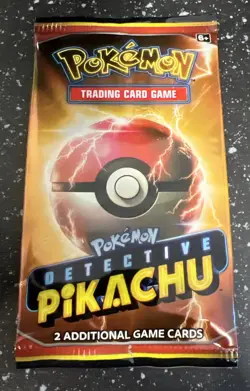 Pokemon Detective Pikachu Movie 2-Card Booster Pack (with SM190 Promo Holo Rare) - Image 1