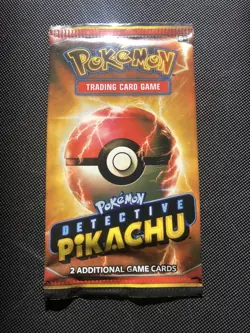 Pokemon Detective Pikachu Movie 2-Card Booster Pack (with SM190 Promo Holo Rare) - Image 1