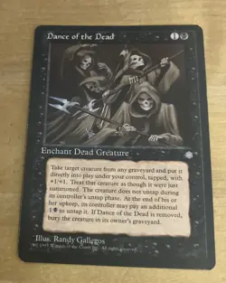 Magic the Gathering (MTG) - Ice Age Dance of the Dead - Lightly Played - 1995 - Image 1