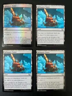 MTG- Reliquary Tower x4 (One is FOIL) - Image 1