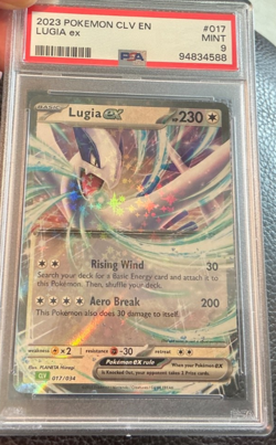 2023 POKEMON CLV EN CLASSIC VENUSAUR & LUGIA ex DECK 017 LUGIA EX PSA 9 MINT - Image 3