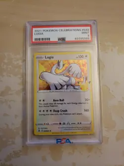 2021 POKEMON CELEBRATIONS #022 LUGIA PSA 9 - Image 1