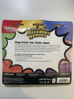 Pokemon Ascended Heroes Tech Sticker Pack Charmander IN HAND ✅ - Image 3