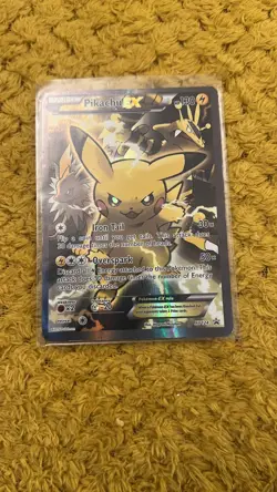 Pokemon TCG: Pikachu EX XY124 Full Art Holo XY Black Star Promo - Image 4