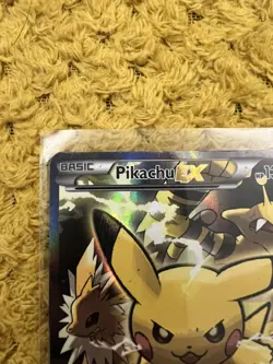 Pokemon TCG: Pikachu EX XY124 Full Art Holo XY Black Star Promo - Image 5