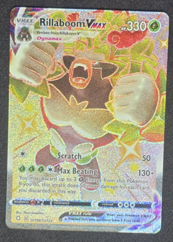 Holo Rillaboom VMAX SV106/SV122 Shiny Holo Rare Shining Fates Pokemon TCG - Image 1