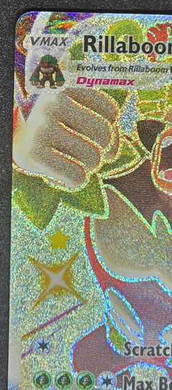 Holo Rillaboom VMAX SV106/SV122 Shiny Holo Rare Shining Fates Pokemon TCG - Image 2