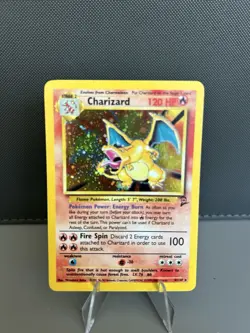 Pokemon TCG Charizard Base Set 2 Holo Unlimited Rare Card 4/130 LP-NM🔥 - Image 1