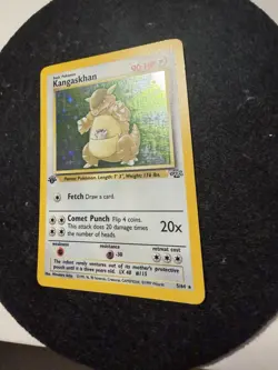 Pokemon TCG Kangaskhan Holo Rare Jungle 1st Edition NM- - Image 3