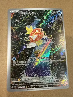 Pokemon TCG Magikarp Illustration Rare Holo Card 203/193 Paldea Evolved Sv02 - Image 1