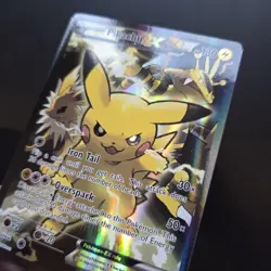 Pokemon Card - Pikachu EX XY 124 Black Star Promo Full Art Holo Standard Size NM - Image 2