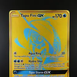 Tapu Fini GX SV92/SV94 Pokemon Hidden Fates Holo Full Art Card - Image 2