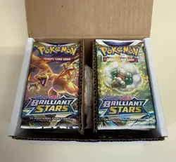 POKEMON 36 BRILLIANT STARS FACTORY SEALED BOOSTER PACKS = BOOSTER BOX - Image 2