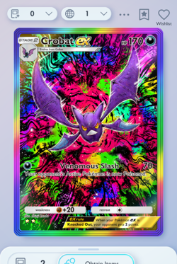Crobat Rainbow Rare 2⭐, Pokemon TCG Pocket, Wisdom of Sea and Sky, English - Image 3