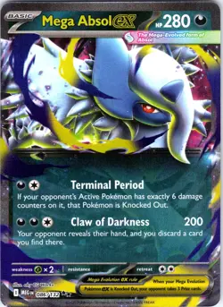 Mega Absol ex - 086/132 ME01: Mega Evolution Pokemon TCG NM - Image 1
