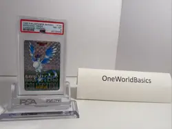 Pokemon Japanese Holo Articuno PRISM Bandai Carddass Vending 1996 Green PSA 8 - Image 2