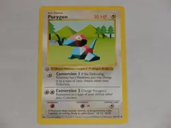 1999 Pokemon Game Base Set 1st Edition Shadowless #39 Porygon - Image 1