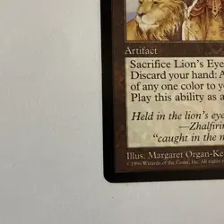 MTG: Lion's Eye Diamond - Mirage - Shadow Signed - Gold - Margaret Organ-Kean - Image 4