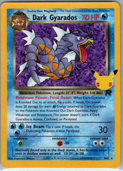 Dark Gyarados 8/82 Celebrations: Classic Collection - Pokemon Card - NM - Image 1