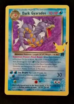 DARK GYARADOS 8/82 CELEBRATIONS CLASSIC COLLECTION HOLO RARE POKEMON CARD NM - Image 1