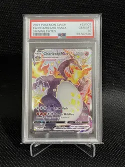 Charizard VMAX SV107/SV122 - Shining Fates Shiny Vault Pokemon TCG - PSA 10 - Image 1