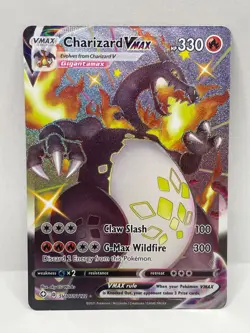 Pokemon TCG Shining Fates Charizard VMAX SV107/SV122 Shiny Ultra Rare - Image 1