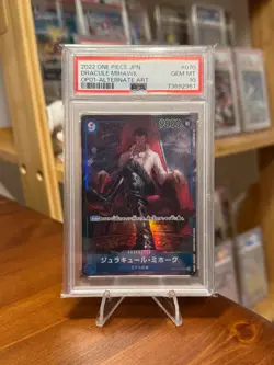 Dracule Mihawk OP01-070 SR Alt Art Japanese One Piece TCG PSA 10 GEM MINT - Image 1