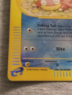 Slowpoke 108/147 Aquapolis Reverse Holo Pokemon Card | E-reader 2002 Vintage - Image 3