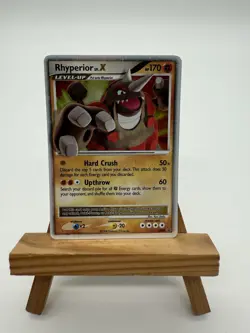 Pokemon Rhyperior LV X DP29 MP Holo Diamond & Pearl Black Star Promo - Image 3