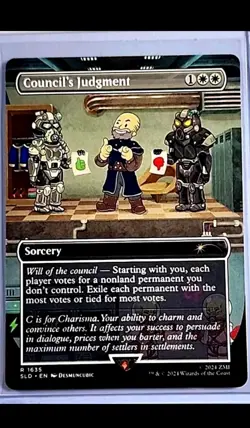 2024 MTG Magic the Gathering SLD Secret Lair Drop Fallout Council's Judgment - Image 1