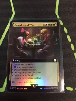 MTG Magic The Gathering Casualties Of War Foil PIP Rare Ext Art Fallout Golgari - Image 1