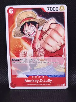 Monkey D Luffy P-001 English Promo Card One Piece Card Game - Image 1