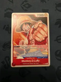 Monkey D Luffy P-001 English First Ever Promo Card One Piece Card Game - Image 1