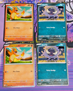 Pokemon Ascended Heroes Sticker Collection Promos Only 2x Charmander & 2x Gastly - Image 1