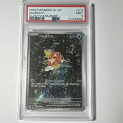 Pokemon TCG Magikarp 203/193 Paldea Evolved Illustration Rare Holo PSA 9 2023 - Image 1