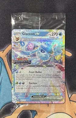 Pokemon Glaceon EX Card 026/131 Stamped Prismatic, Evolutions Promo SEALED - Image 1