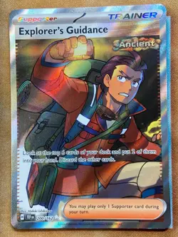 Pokemon Explorer’s Guidance 200/162 Temporal Forces Ultra Rare Full Art NM - Image 1
