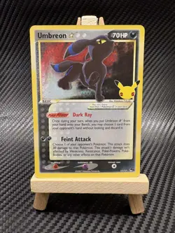 Pokemon TCG Umbreon Gold Star 17/17 Celebrations Classic Collection Holo NM - Image 1