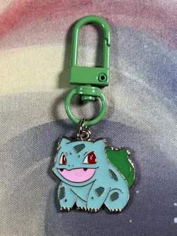 Pokemon Takara Tomy Bulbasaur Custom Keychain Enamel Badge Nintendo Anime - Image 1