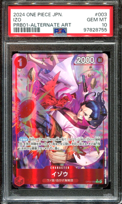 PSA 10 IZO OP03-003 ALTERNATE ART PRB-01 THE BEST JAPANESE ONE PIECE CARD TCG - Image 1