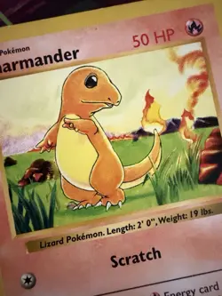 Charmander 46/102 Unlmited Base Set (Shadowless) Common Pokemon Card - Image 2