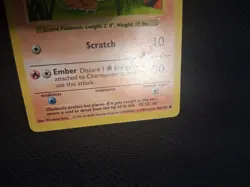 Charmander 46/102 Pokemon Base Set Shadowless Played Single Card TCG MP - Image 2