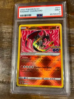 POKEMON 2022 GO RADIANT CHARIZARD #011 PSA 9 Mint RARE 4 - Image 1