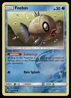 Pokemon Tcg Feebas [Reverse Holo] #28 Pokemon Dragon Majesty LP - Image 1