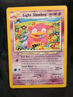 Pokemon TCG Light Slowbro Neo Destiny 51/105 Unlimited Uncommon VLP - Image 1
